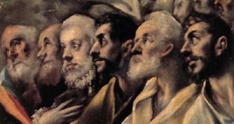 El Greco Details of The Burial of Count Orgaz